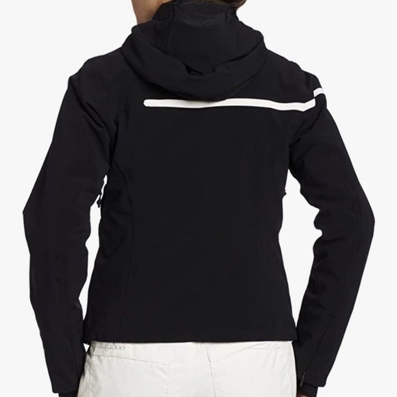 Columbia Omni-Heat Thermal Comfort Roffe Ski Winter Snow Jacket Black White XL - Picture 3 of 17